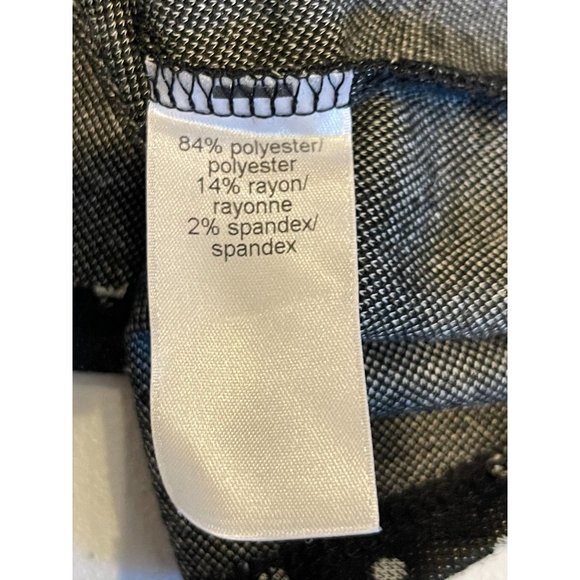 Maurices Womens Sheath Dress Polka Dots Pockets Front Round Neck Black White XL - Picture 8 of 9